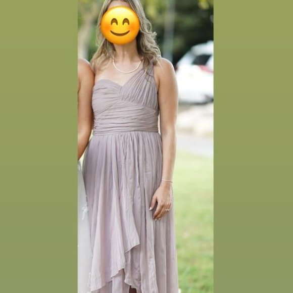 ASOS DESIGN one shoulder pleated maxi dress with dip back hem - Picture 2 of 5